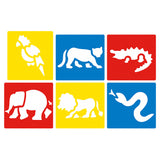 Children's Hollow Plastic Drawing Template Cartoon Animal Graffiti Painting Tool