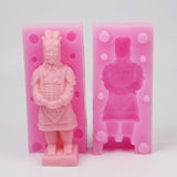 Terracotta Warriors Silicone Soap Mold Making Candle Mold