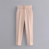 Belt accessories high waist slacks