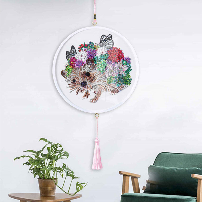 Children's Handmade Diy Circle Hanging Painting Diamond Painting