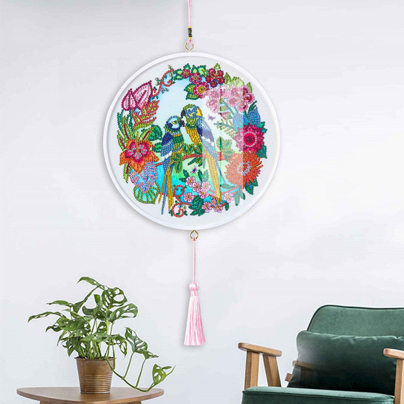 Children's Handmade Diy Circle Hanging Painting Diamond Painting