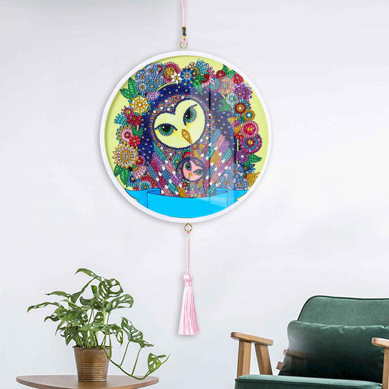 Children's Handmade Diy Circle Hanging Painting Diamond Painting