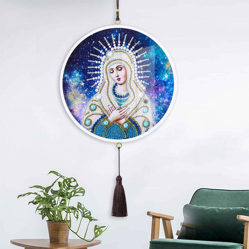 Children's Handmade Diy Circle Hanging Painting Diamond Painting