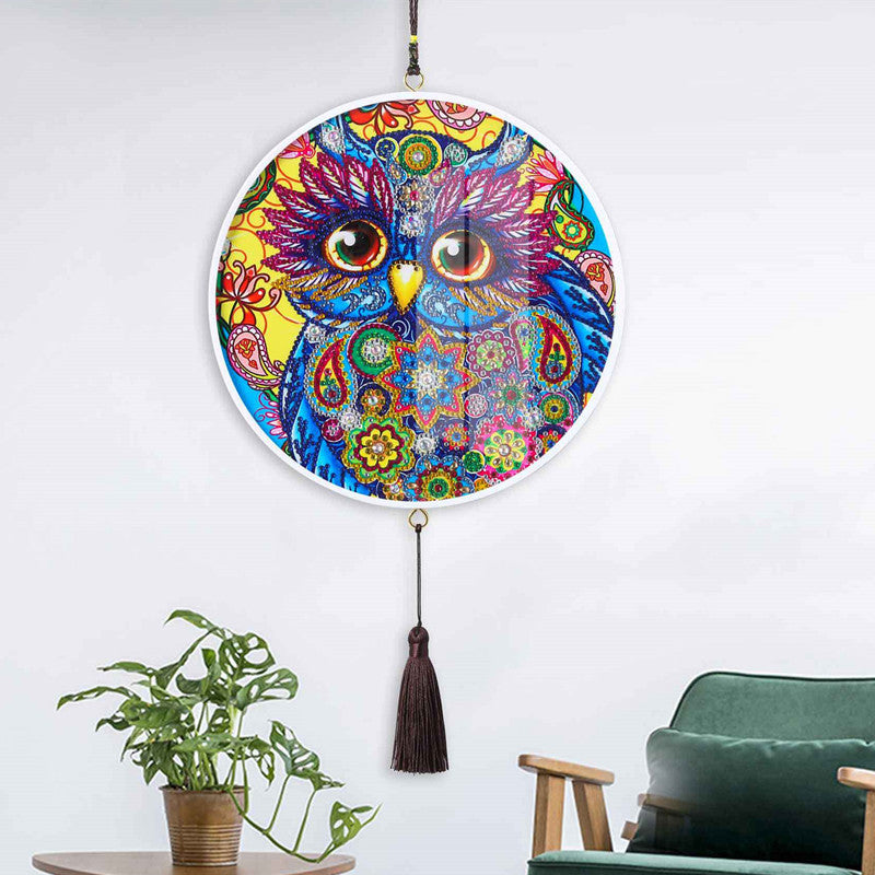 Children's Handmade Diy Circle Hanging Painting Diamond Painting