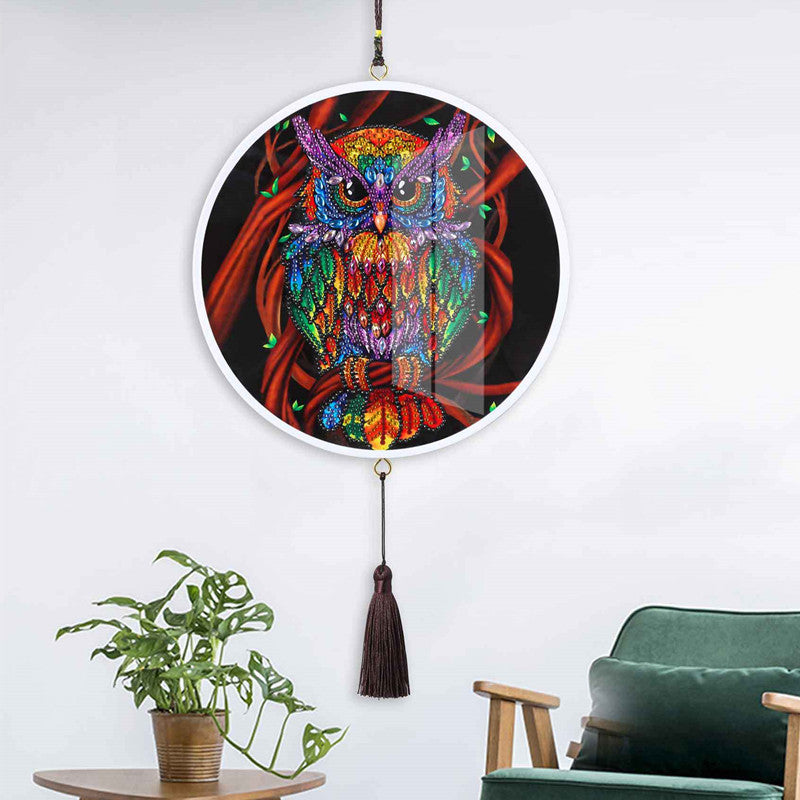 Children's Handmade Diy Circle Hanging Painting Diamond Painting