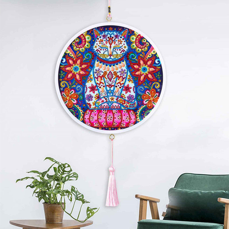 Children's Handmade Diy Circle Hanging Painting Diamond Painting
