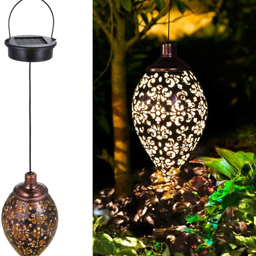 Water Drop Wrought Iron Garden Lawn Lamp