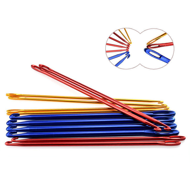 Big Eye Aluminum Crochet Hook Handmade DIY Knitting Tool Crochet Set