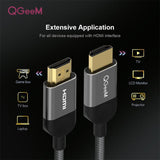 Qgeem HDMI кабели 1м 2м 5м HDMICable HDMI ба HDMI 2.0 4K кабели