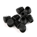 Black Plastic Foot Plug For Furniture, Round Tube End Plug