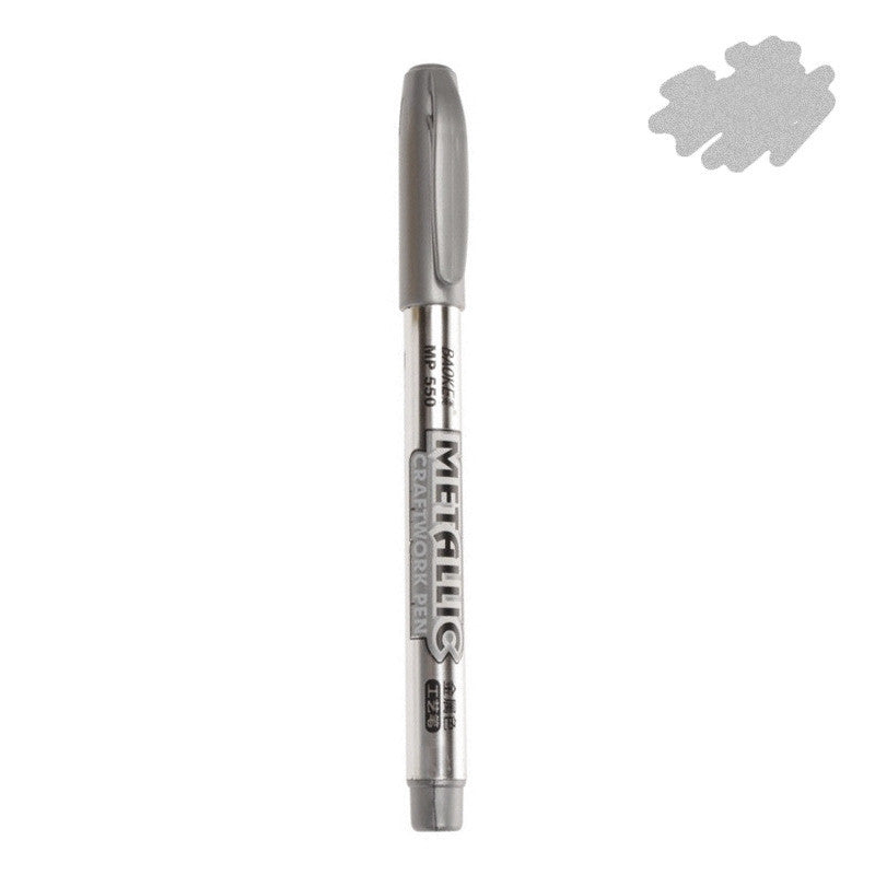 Gold And Silver Signature Greeting Card Calligraphy Paint Pen