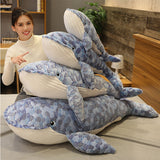 Soft And Comfortable Blue Whale Pillow Plush Toys For Children