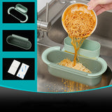 Kitchen Sink Drain Basket Kitchen Waste Wet Garbage Residue Filter Net Sink Rack