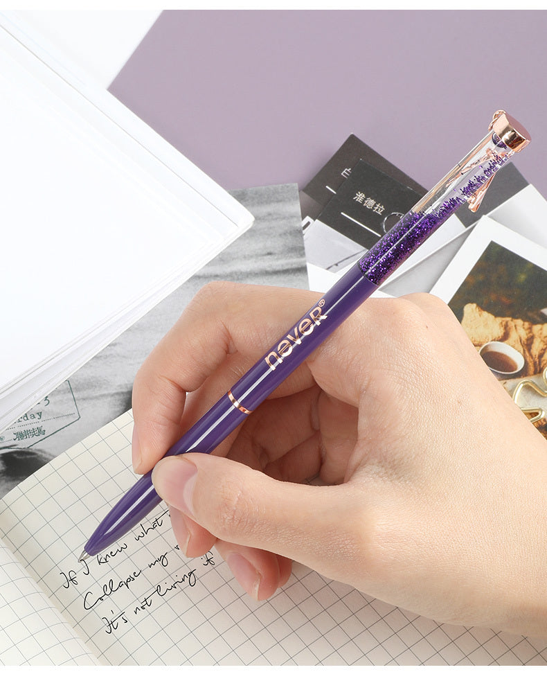 Black Pen Metal Pendant Pen Ins Japanese Color Gel Pen Blue Black Pen Color Pen Color Pen
