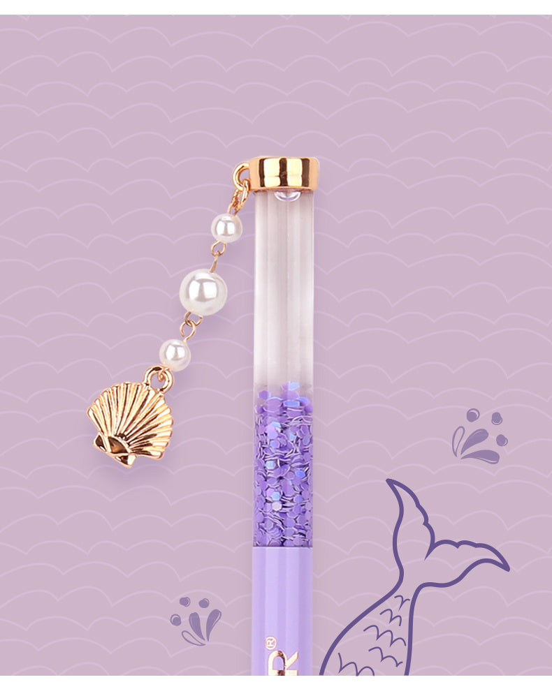 Black Pen Metal Pendant Pen Ins Japanese Color Gel Pen Blue Black Pen Color Pen Color Pen