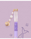 Black Pen Metal Pendant Pen Ins Japanese Color Gel Pen Blue Black Pen Color Pen Color Pen