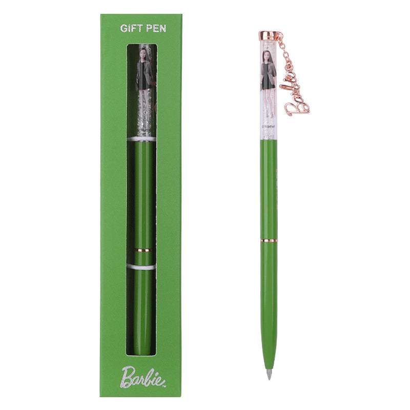 Black Pen Metal Pendant Pen Ins Japanese Color Gel Pen Blue Black Pen Color Pen Color Pen