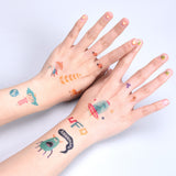 Flowermonaco Children's Tattoo Stickers Fun Waterproof Lasting Nursery Boys And Girls Baby Nail Stickers