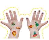 Flowermonaco Children's Tattoo Stickers Fun Waterproof Lasting Nursery Boys And Girls Baby Nail Stickers