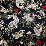 Japanese Style Bronzing Fabric Japanese Style Japanese Cotton Printed Patchwork Diy Chinese Style Hanfu Clothing Fabric Cotton Cloth