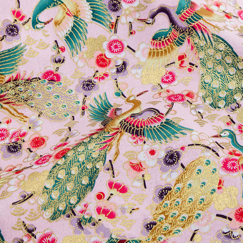 Japanese Style Bronzing Fabric Japanese Style Japanese Cotton Printed Patchwork Diy Chinese Style Hanfu Clothing Fabric Cotton Cloth