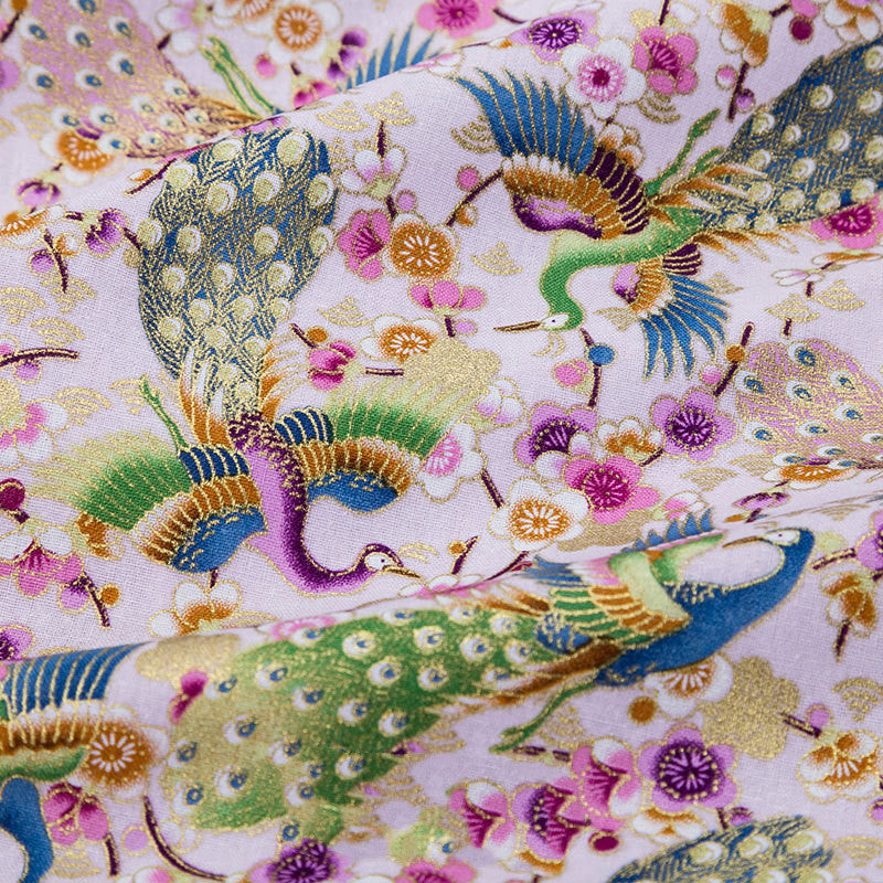 Japanese Style Bronzing Fabric Japanese Style Japanese Cotton Printed Patchwork Diy Chinese Style Hanfu Clothing Fabric Cotton Cloth