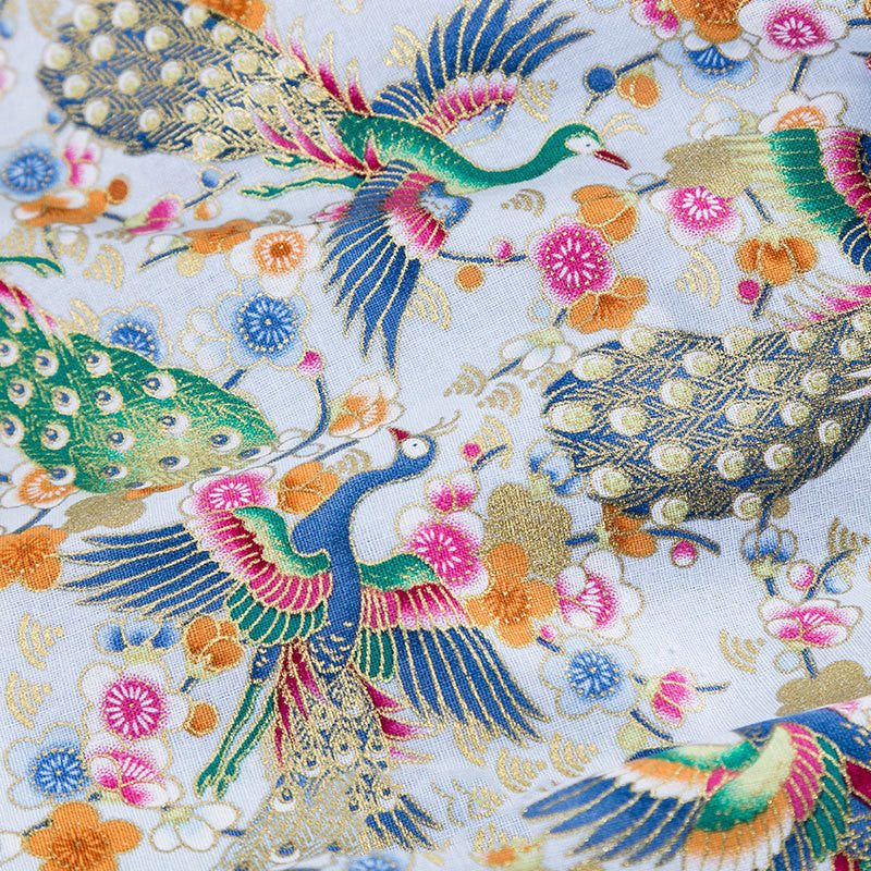 Japanese Style Bronzing Fabric Japanese Style Japanese Cotton Printed Patchwork Diy Chinese Style Hanfu Clothing Fabric Cotton Cloth