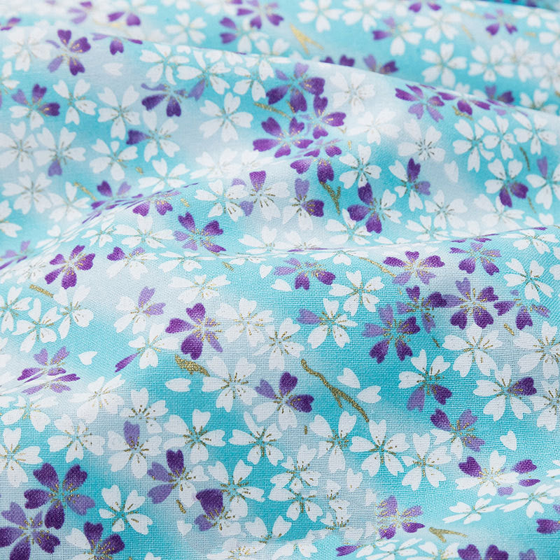 Japanese Style Bronzing Fabric Japanese Style Japanese Cotton Printed Patchwork Diy Chinese Style Hanfu Clothing Fabric Cotton Cloth