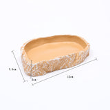 Water Tray Tortoise Lizard Gecko Horned Frog Sea View Aquarium Reptile Supplies