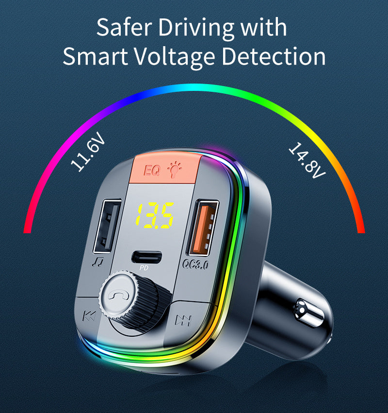 Мошин MP3 Bluetooth Player PD QC3.0 пуркунандаи барқи мошин
