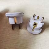 16A High Current German Standard Conversion Plug Korean, French And European Standard Pure Copper Conversion Socket Two Round Pin Power Adapter