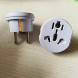 16A High Current German Standard Conversion Plug Korean, French And European Standard Pure Copper Conversion Socket Two Round Pin Power Adapter