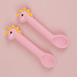 Baby Silicone Spoon Training Spoon Baby Feeding Soft Head Spoon Silicone Cartoon Spoon Tableware