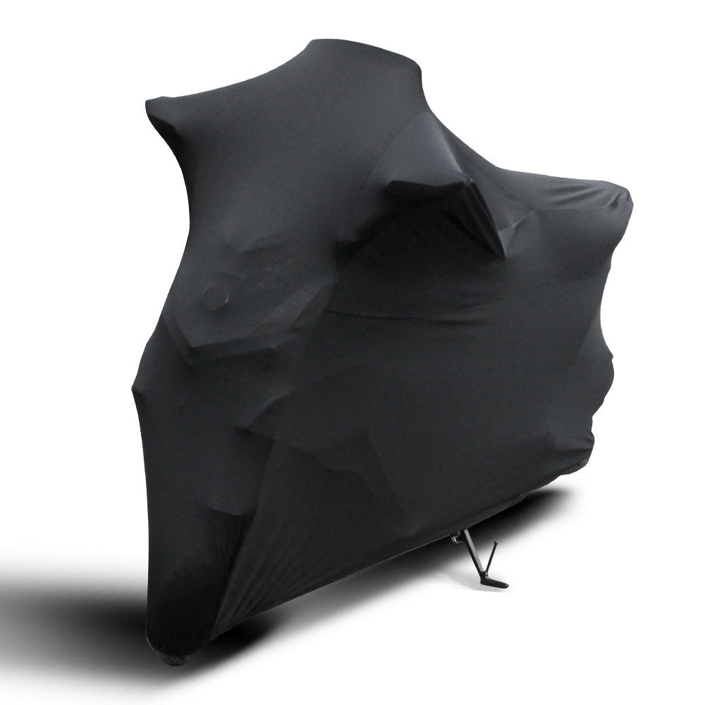 Four-Sided Stretch Cloth Motorcycle Jacket For Indoor Use, Tight-Fitting Stretch Motorcycle Cover