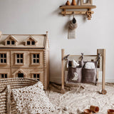 Embroidered Cotton And Linen Baby Bed Baby Carriage Seat Back Door Hanging Bag