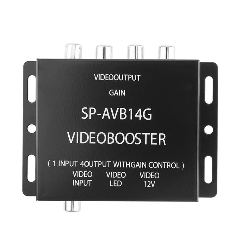 Video Splitter Av Video Splitter Car 4-Way Splitter One-In-Four Video Amplifier One-In And Four-Out