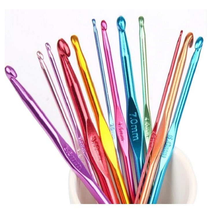 Single Head Knitting Key Ring Crochet Color Keychain Short Crochet Set