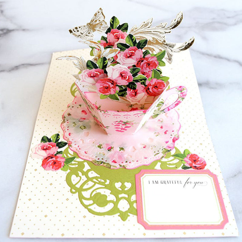 Tea Cup Scrapbooking Diy Knife Mold Carbon Steel Knife Mold Diy Embossing Knife Mold