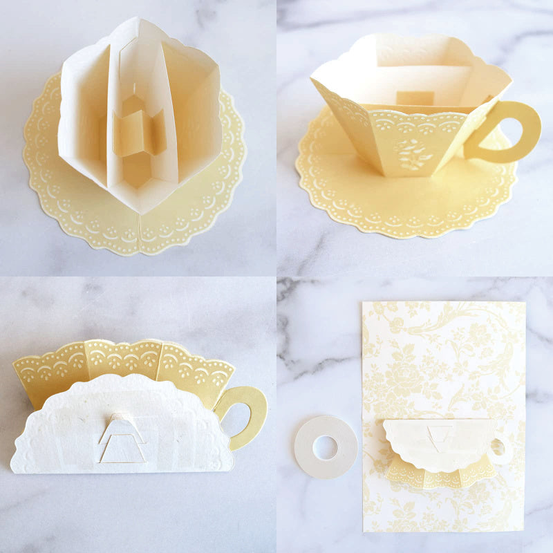 Tea Cup Scrapbooking Diy Knife Mold Carbon Steel Knife Mold Diy Embossing Knife Mold