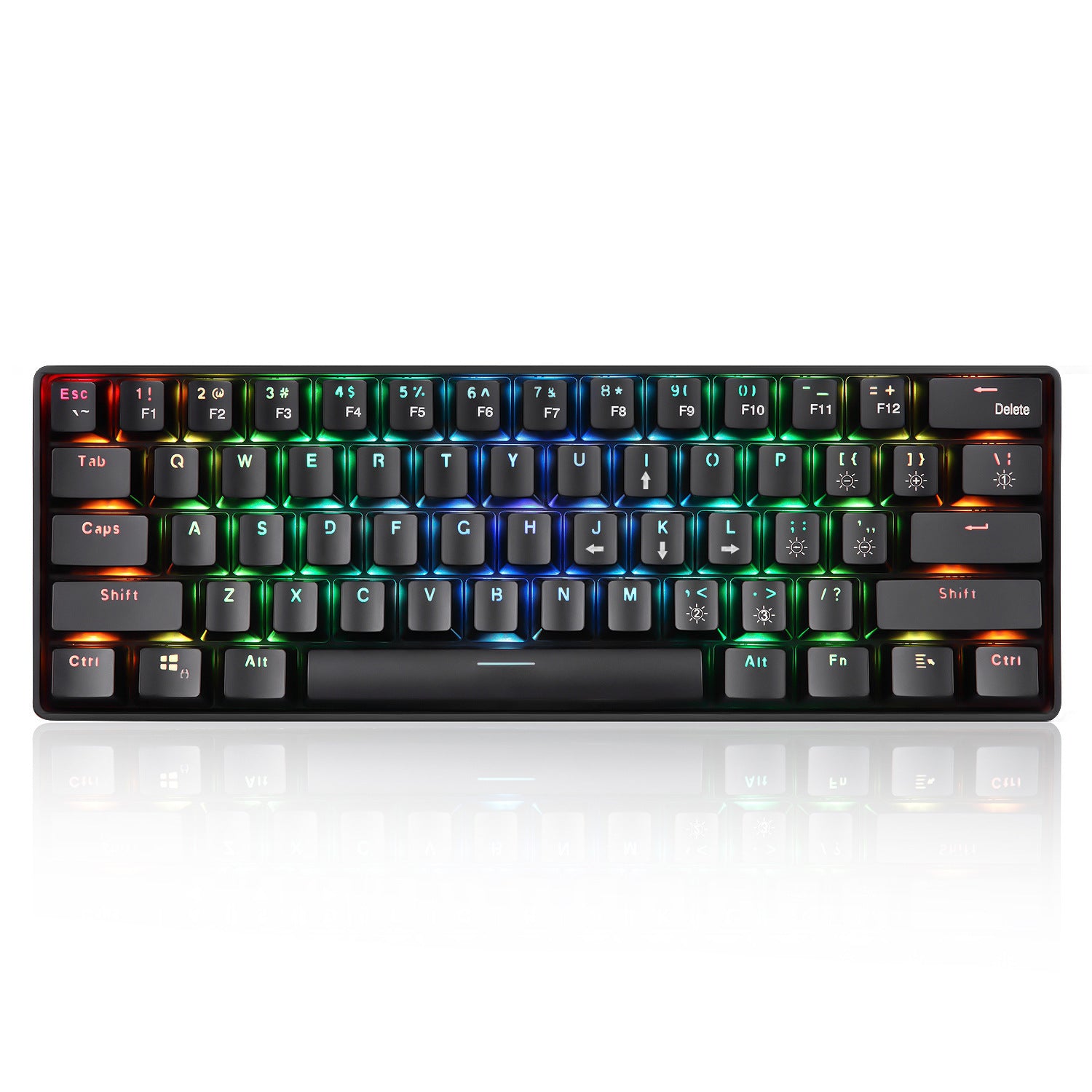 Upgraded New RGB Wireless 2.4G Dual-Mode 61-Key Mechanical Keyboard