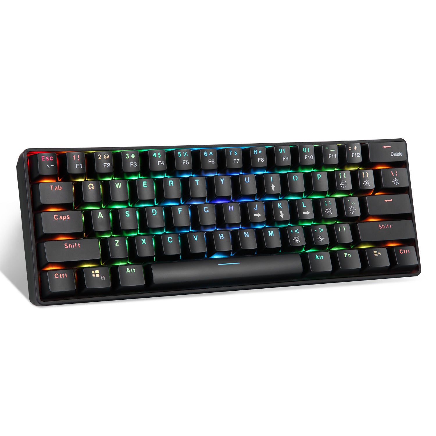 Upgraded New RGB Wireless 2.4G Dual-Mode 61-Key Mechanical Keyboard