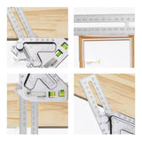 Triangular Level Multifunctional Woodworking Triangle Ruler Angle Ruler Revolutionary Carpentry Tool Measuring Tools