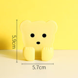 Punch Free Power Socket Hook Strong And Seamless Cartoon Plug Hook Kitchen Bear Plug Storage Hook
