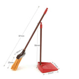 Mini Model Powder Broom Trash Shovel Dollhouse Doll House Model Scene Accessories Mini Kitchen