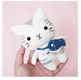 Hand Woven Doll Diy Crochet Milk Cotton Material Bag Cat Rabbit Doll Knitting Hook Line Making Gift