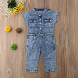 Духтарони Кӯтоҳ Остин Ҷинси Ҷинсӣ Барои Кӯдакон дар Тобистон Romper Fashion Fashion