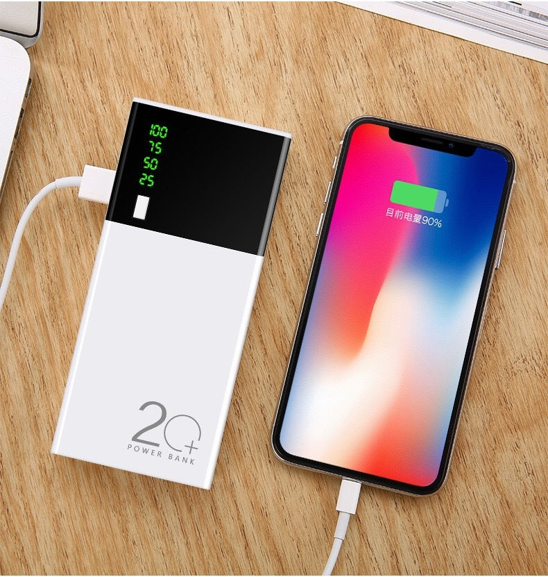 Бонки нави барқи 20000Mah Бонки барқии Black Райс Банки барқии фармоишӣ
