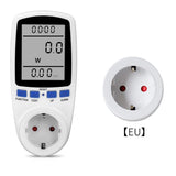 220V AC ИА рақамии LCD Ҳисобкунаки барқии ваттметр ваттметри ватт КВт Ҳисобкунаки энергетикӣ FR ИМА UK AU BR Анлизатори ченкунии баромади барқ