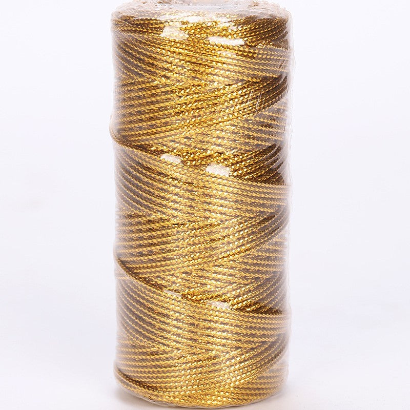 16 Strands Flat Hollow Gold Wire Non-stretch Gift Wrapping Wire