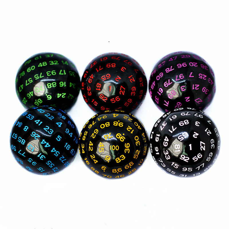 100-sided Dice 1-100 Digital Dice Multi-sided Sieve Running Group Board Game Accessories Addition And Subtraction Teaching Aids Game Props